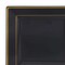 Smarty Had A Party 9.5" Black with Gold Square Edge Rim Plastic Dinner Plates (120 Plates), 120PK 509G-CASE - alternate 1
